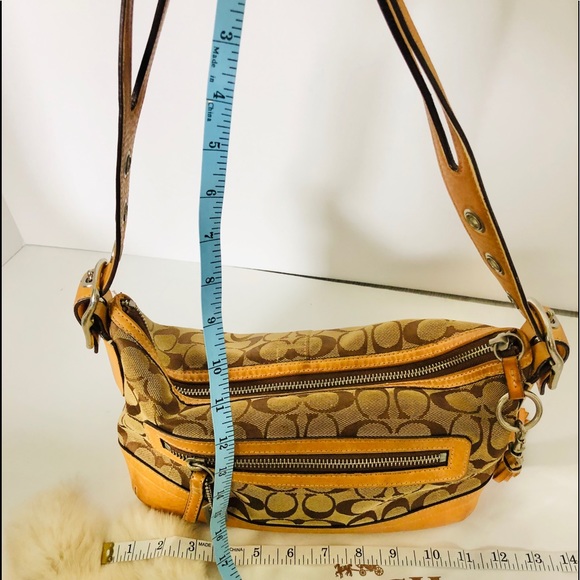 Coach Bags Coach 9363 Signature C Shoulder Leather Trim Poshmark